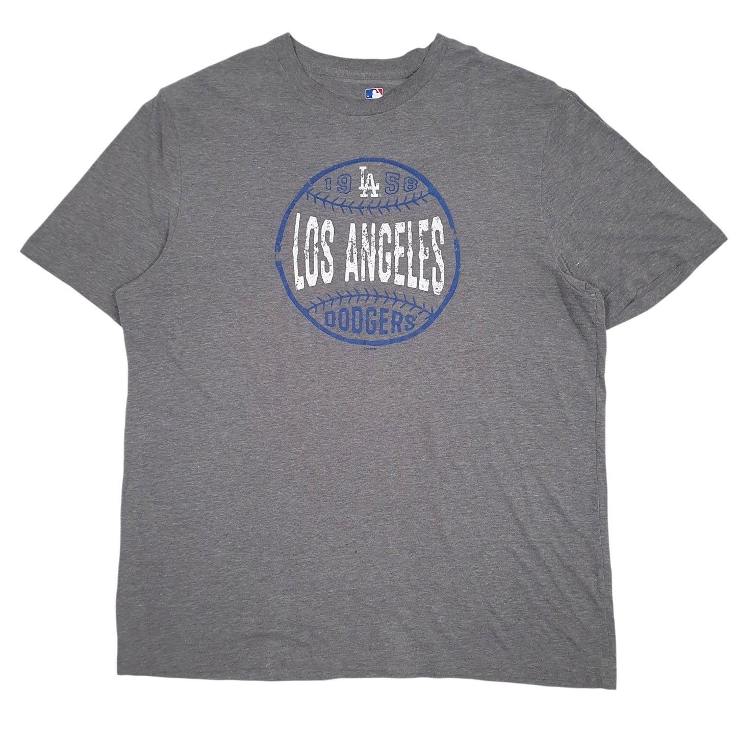 Mens Grey MLB  Short Sleeve T Shirt