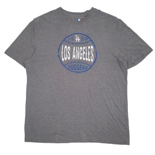 Mens Grey MLB  Short Sleeve T Shirt