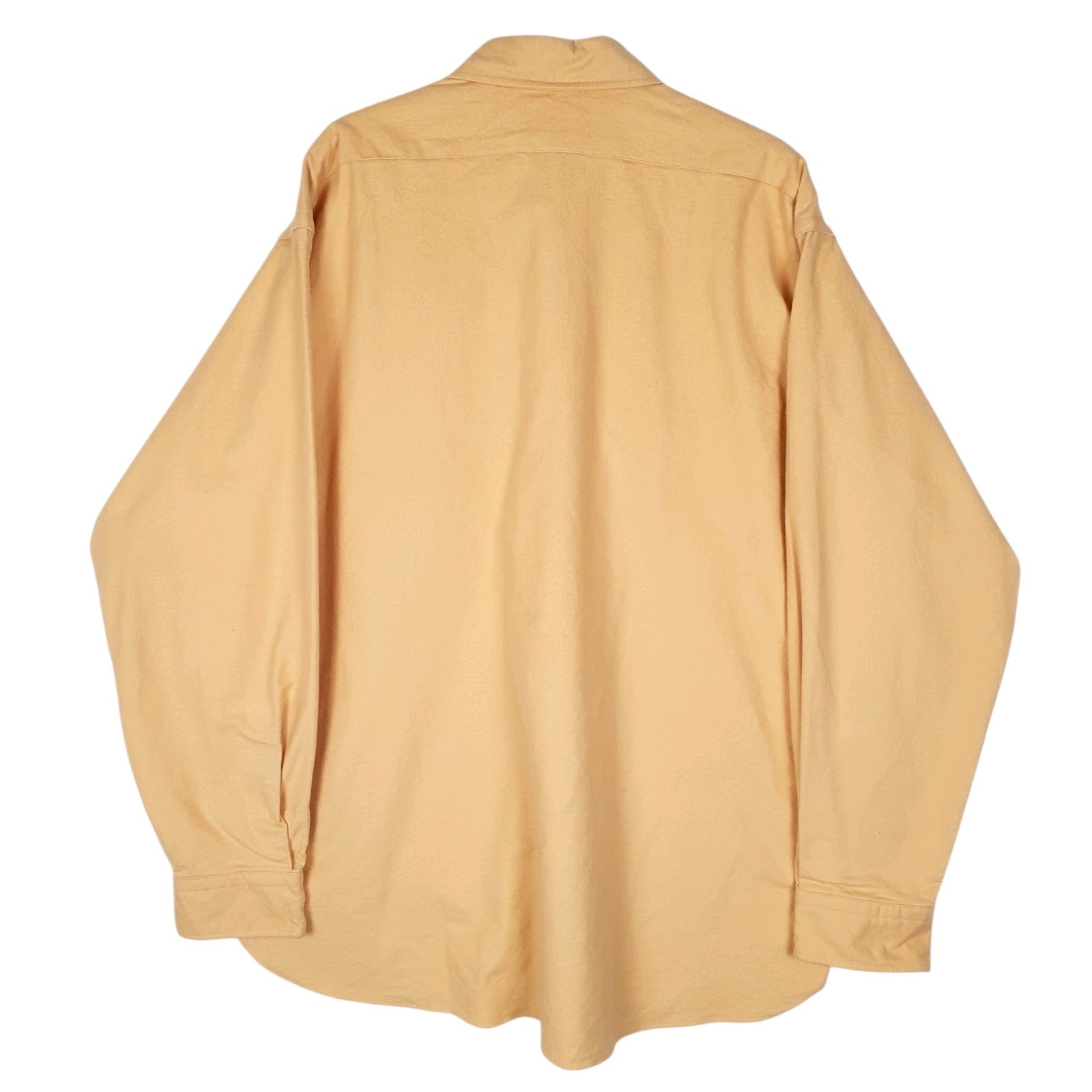 Mens Orange L.L.Bean Chamois Vintage 90s Made In USA  Shirt