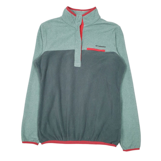 Womens Green Columbia Sportswear Company  Quarter Zip Jumper