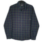 Mens Blue Eddie Bauer Flannel Long Sleeve Shirt