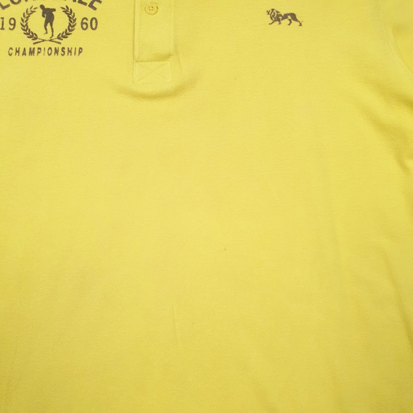 Mens Yellow Lonsdale   Polo Shirt