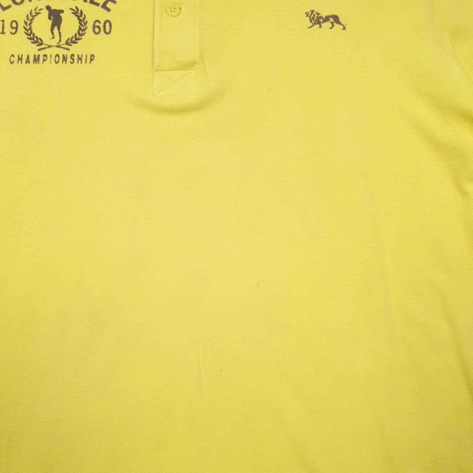 Mens Yellow Lonsdale   Polo Shirt