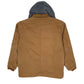 Mens Brown Dickies Windbreaker Hoodie Chore  Coat