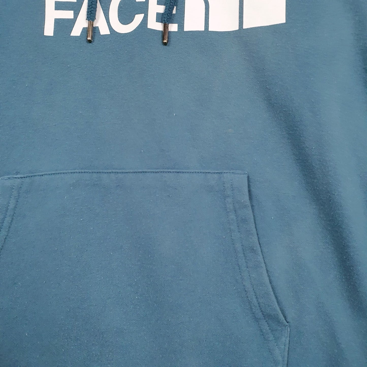 Womens Blue The North Face Spellout Hoodie Jumper