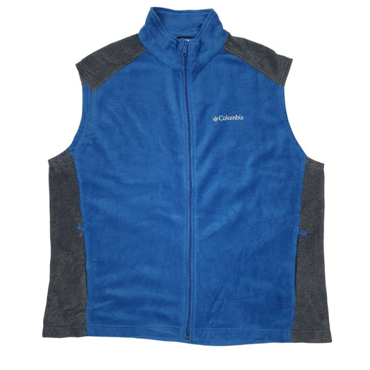 Mens Blue Columbia Sportswear Company Gilet Full Zip Jumper
