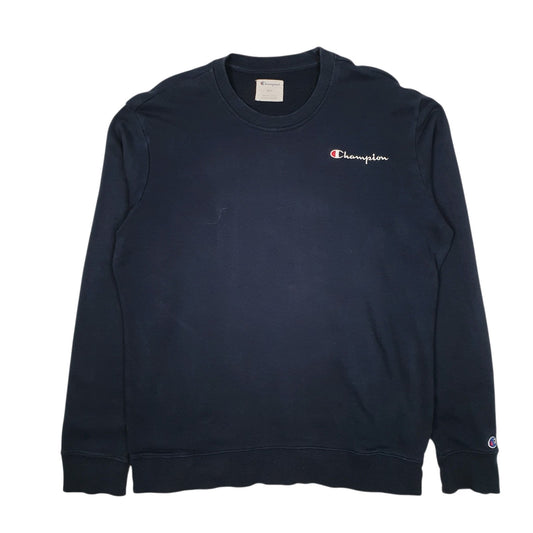 Mens Navy Champion  Crewneck Jumper