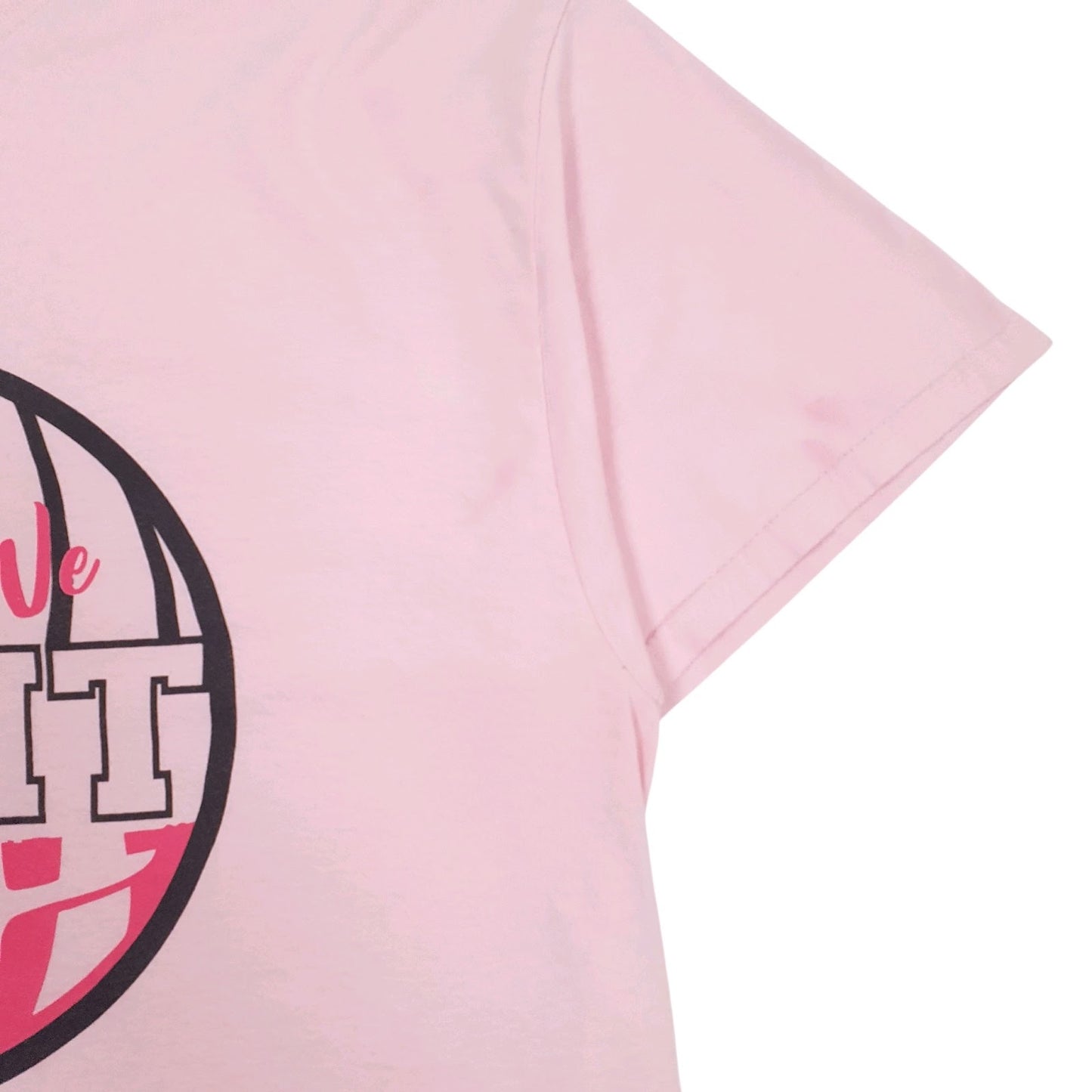 Mens Pink Fruit Of The Loom Together We Fight  T Shirt