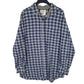 Mens Blue Mannish Club Flannel Long Sleeve Shirt