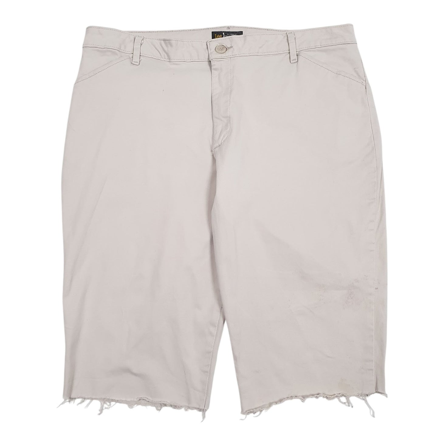Womens Beige Lee  Chino Shorts