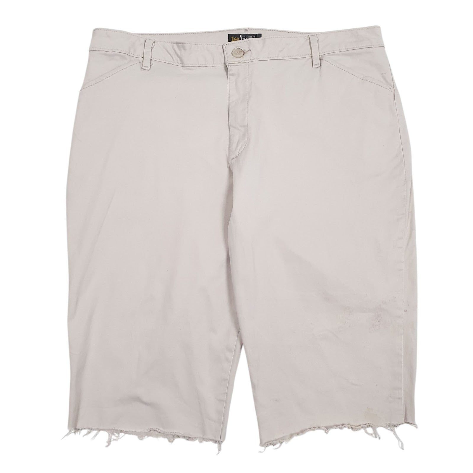 Womens Beige Lee  Chino Shorts