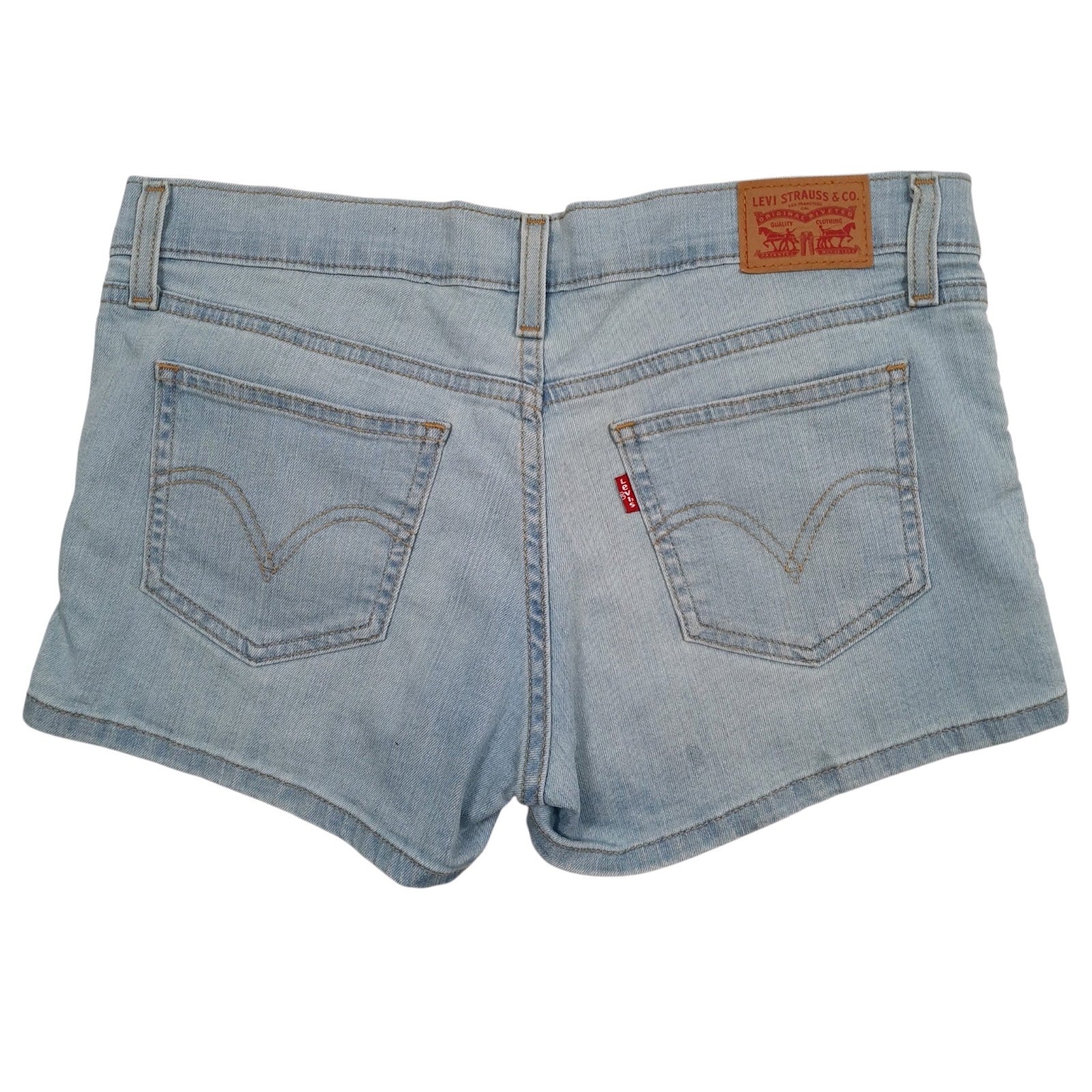 Womens Blue Levis   Shorts