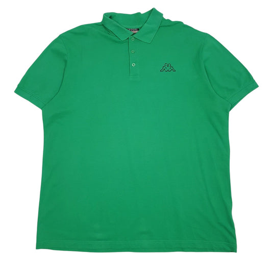 Mens Green Kappa  Short Sleeve Polo Shirt