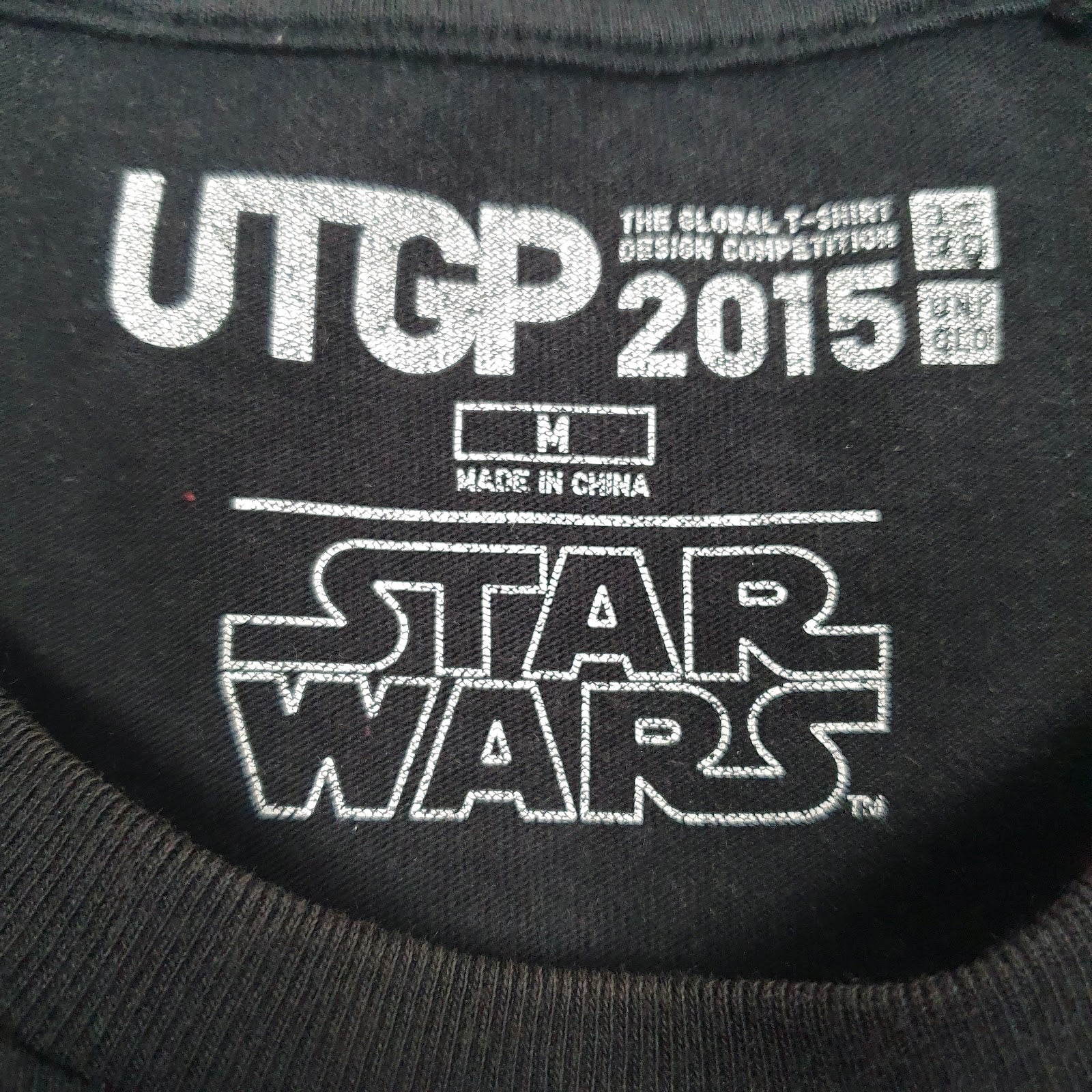 Mens Black Star Wars   T Shirt