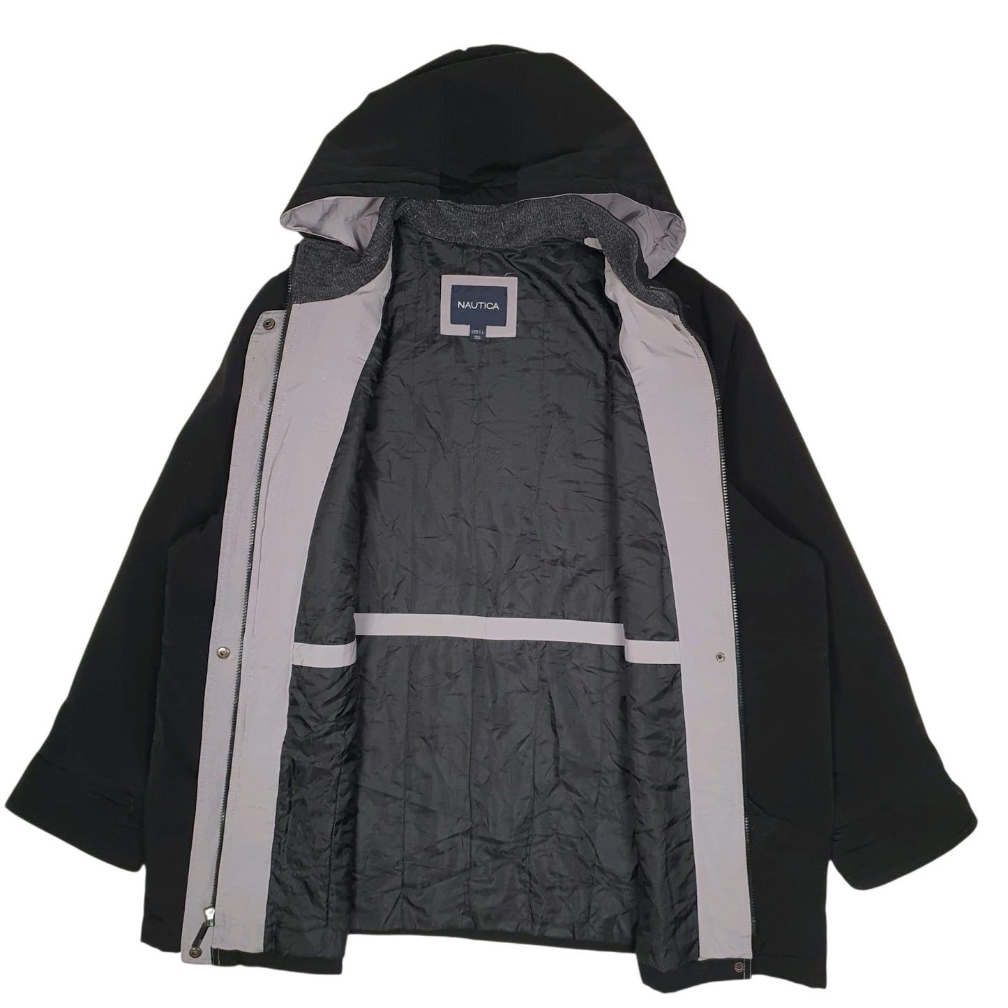 Womens Black Nautica Windbreaker  Coat