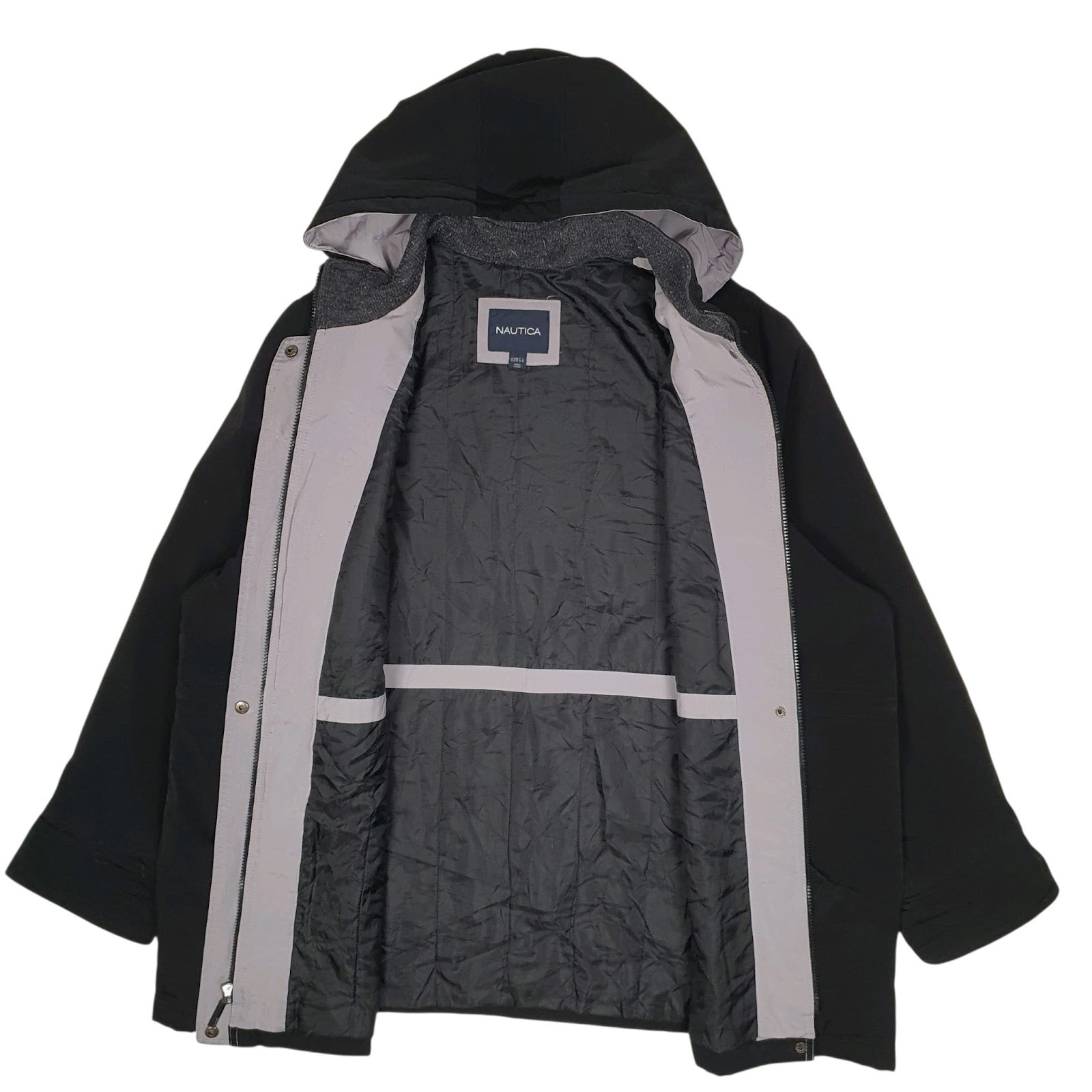 Womens Black Nautica Windbreaker  Coat