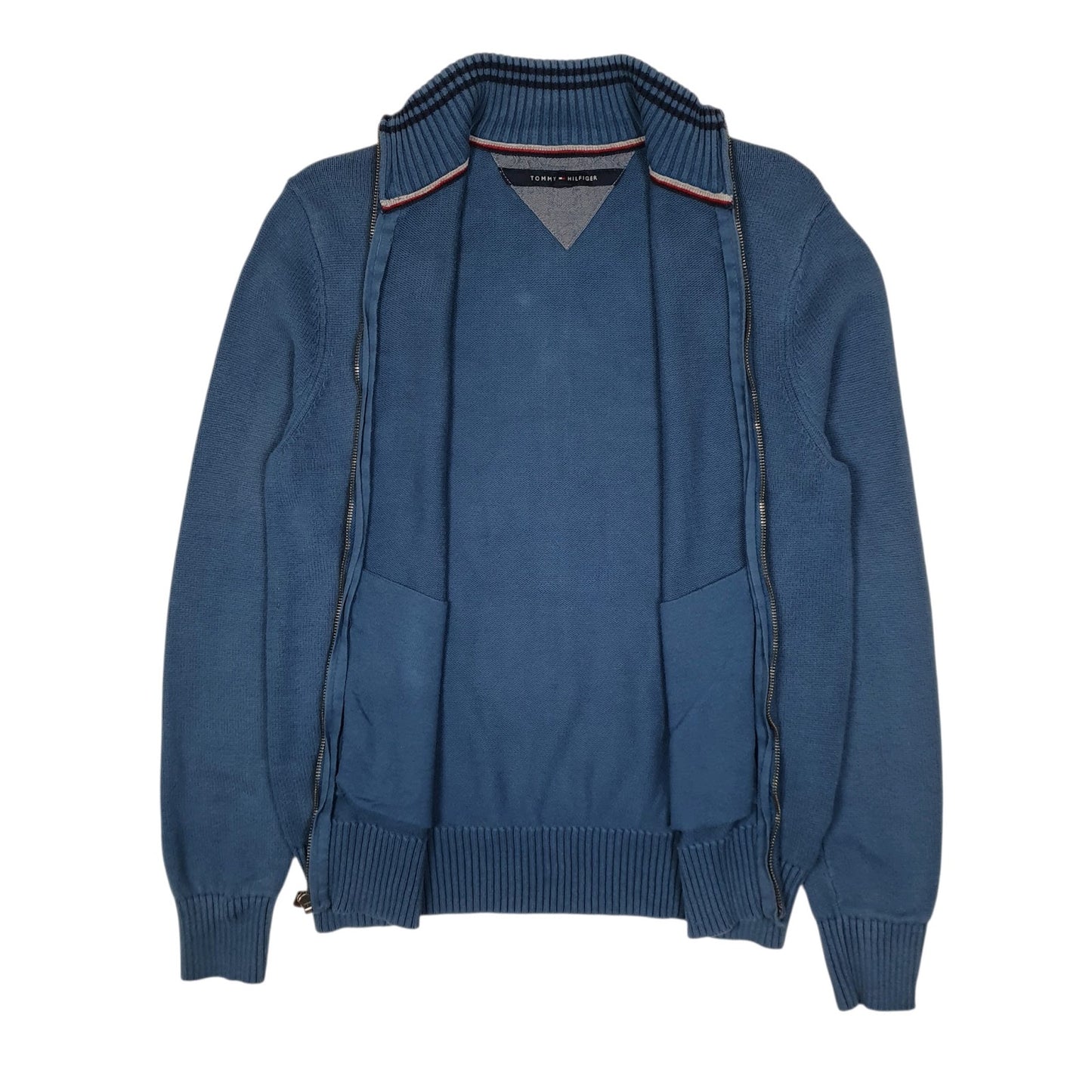 Mens Blue Tommy Hilfiger  Full Zip Jumper