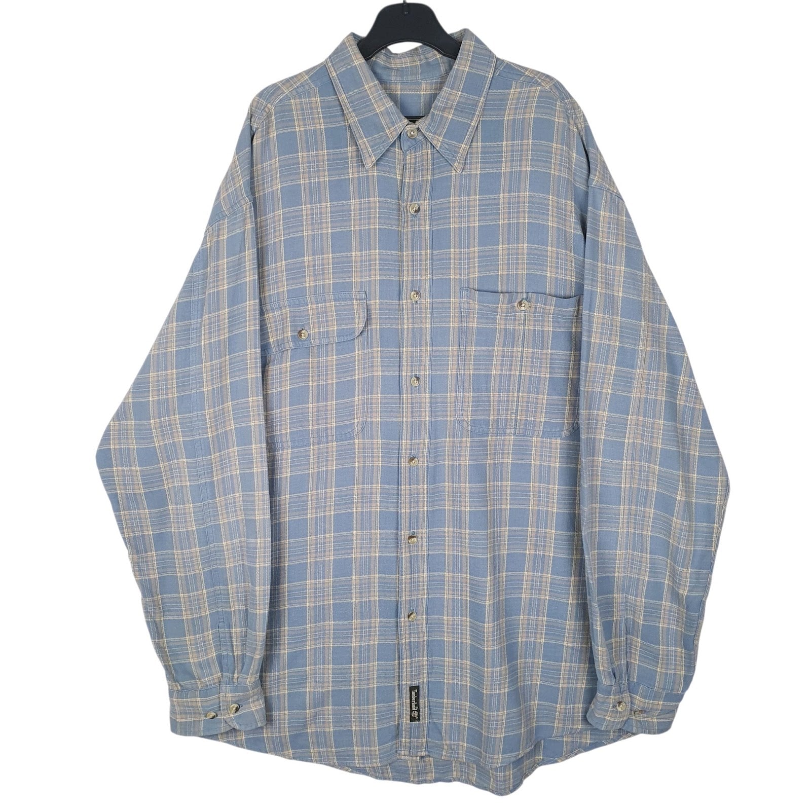 Mens Blue Timberland  Long Sleeve Shirt