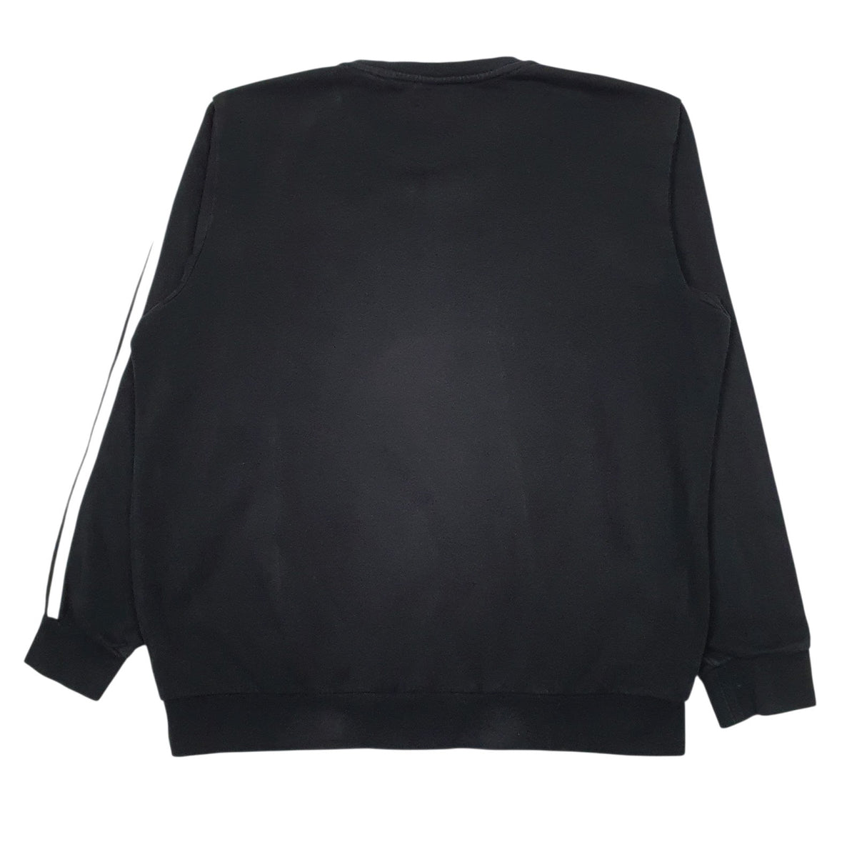 Mens Black Adidas Spellout Crewneck Jumper