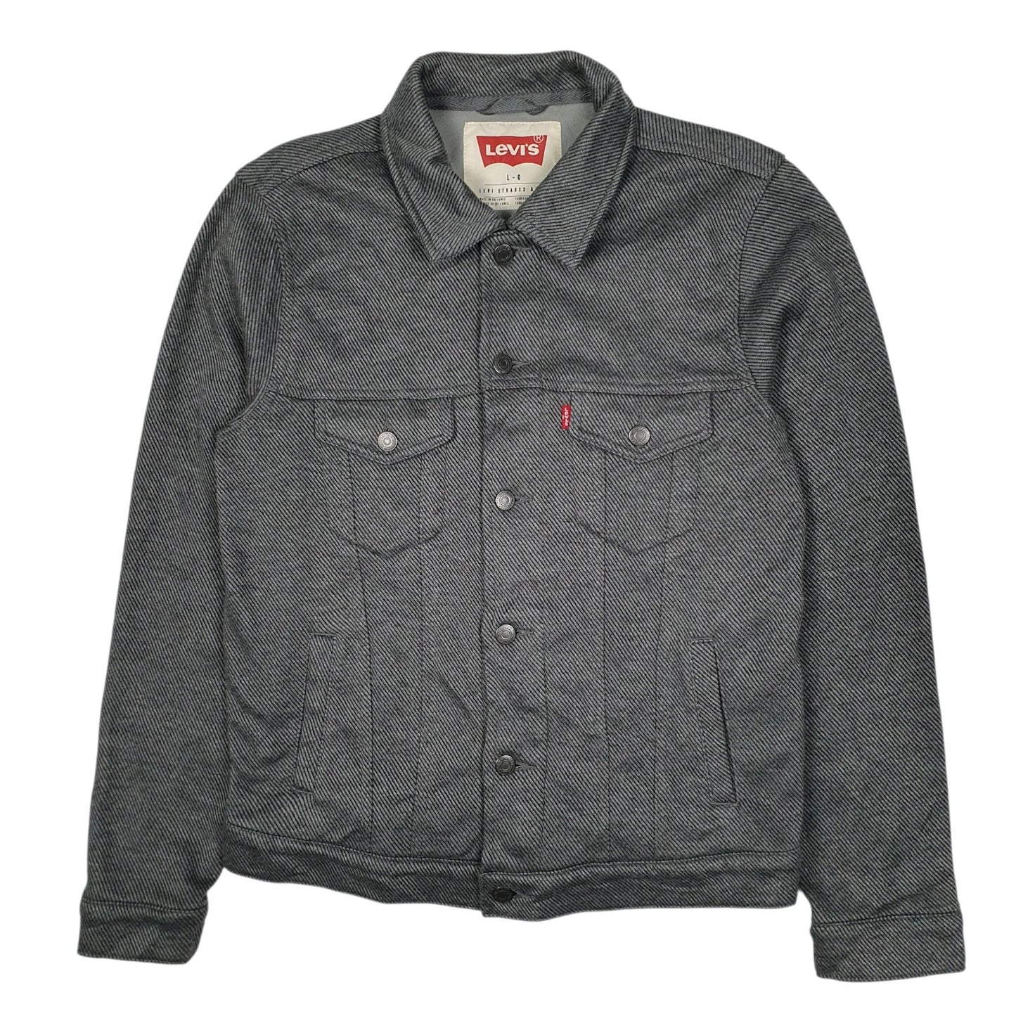 Mens Grey Levis Type 3 Trucker  Coat