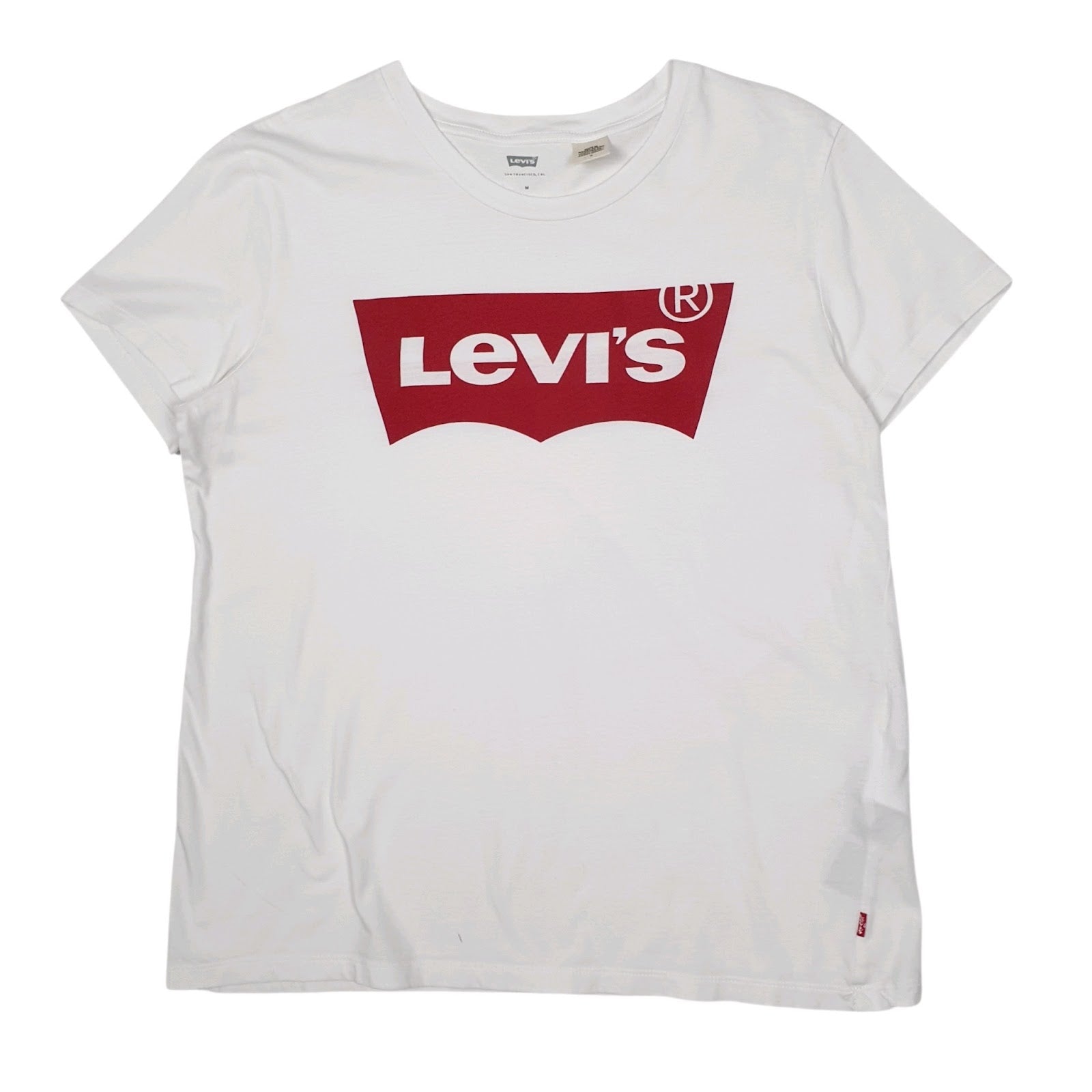 Womens White Levis  Short Sleeve T Shirt