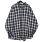 Mens Navy L.L.Bean Flannel Long Sleeve Shirt
