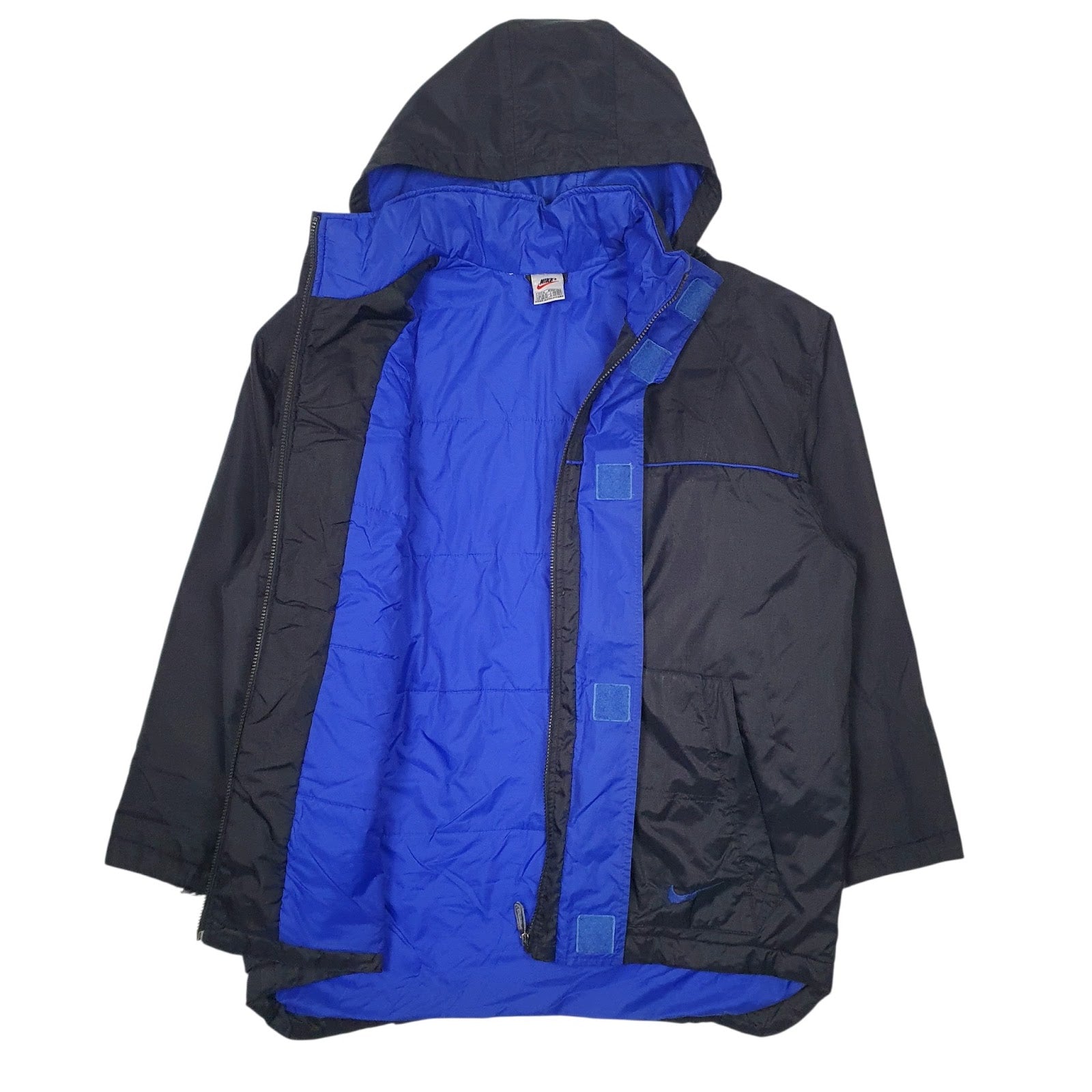 Mens Black Nike Vintage 00s  Coat