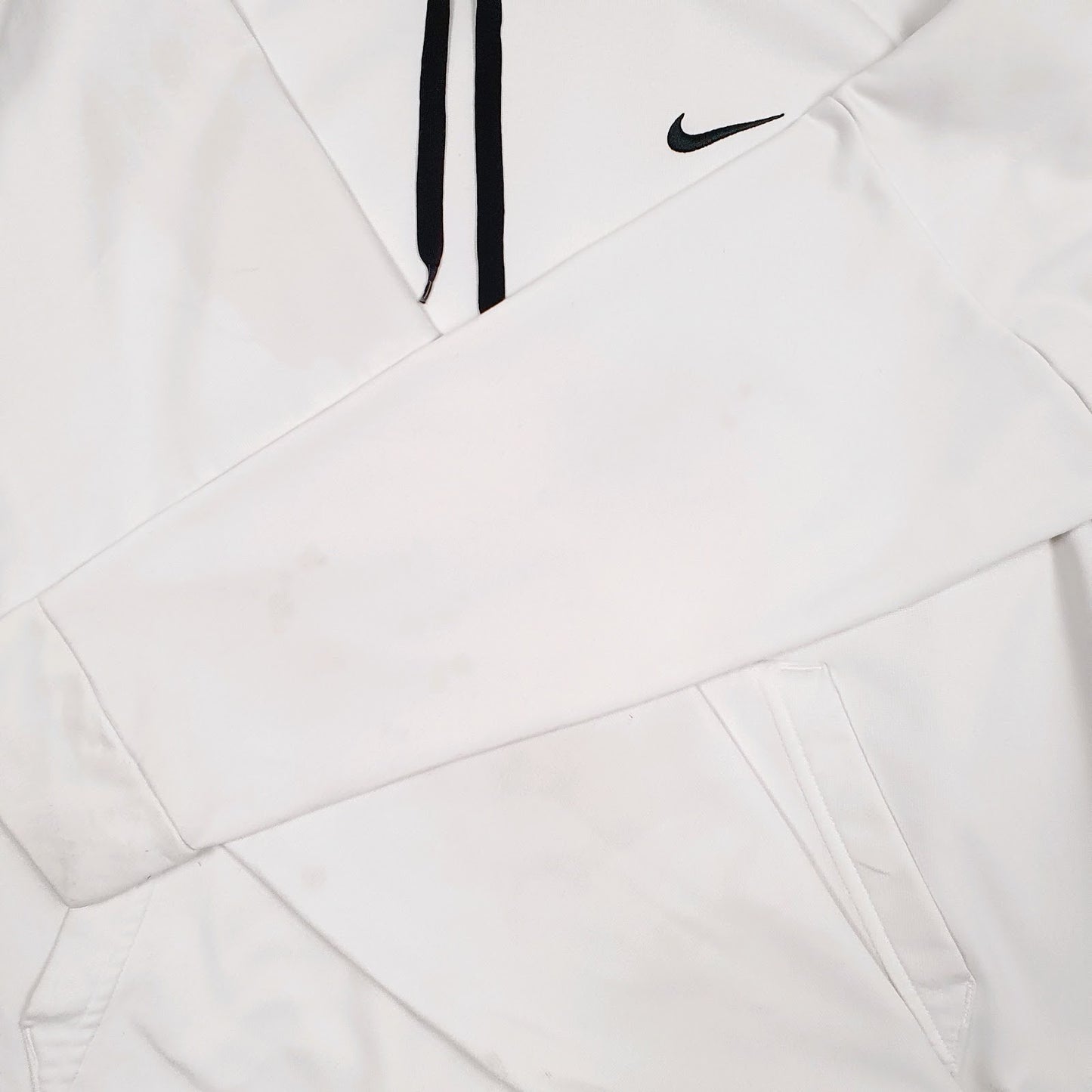 Mens White Nike Therma-Fit Hoodie Jumper