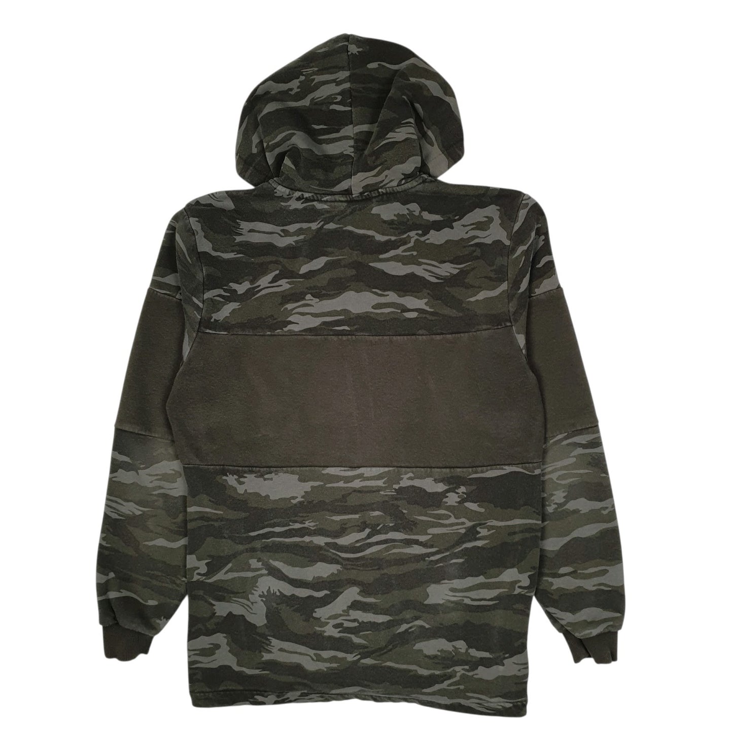 Mens Green Puma Hoodie Camouflage Full Zip Jumper