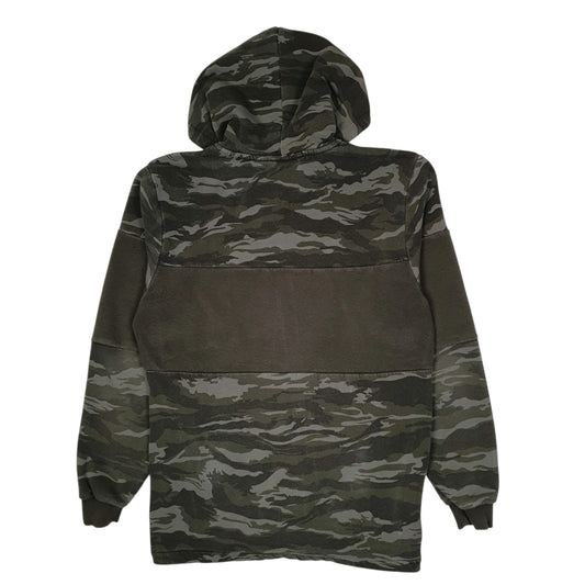 Mens Green Puma Hoodie Camouflage Full Zip Jumper