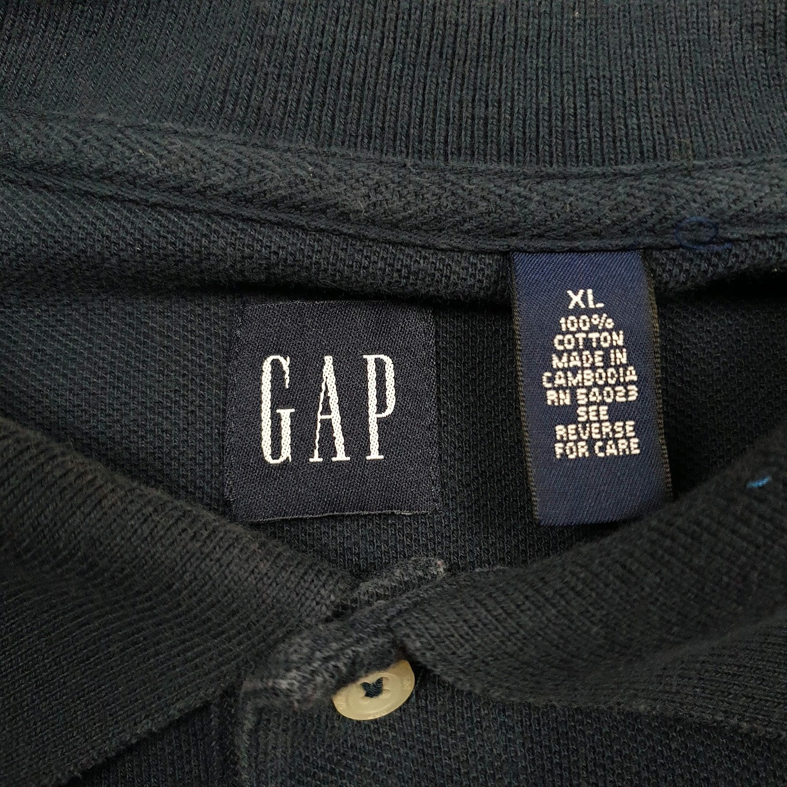Mens Navy Gap   Polo Shirt