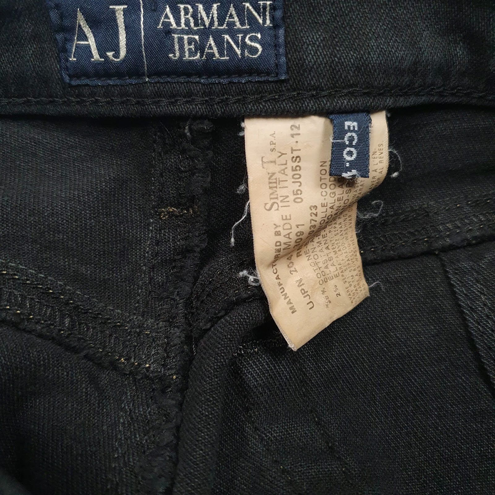 Womens Black Armani   Jeans