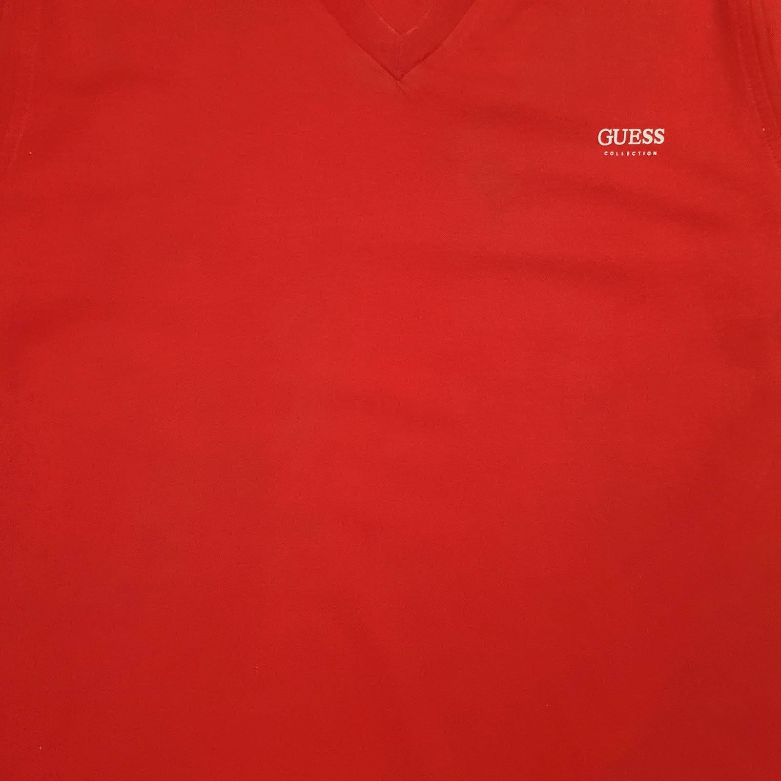 Mens Red Guess   T Shirt