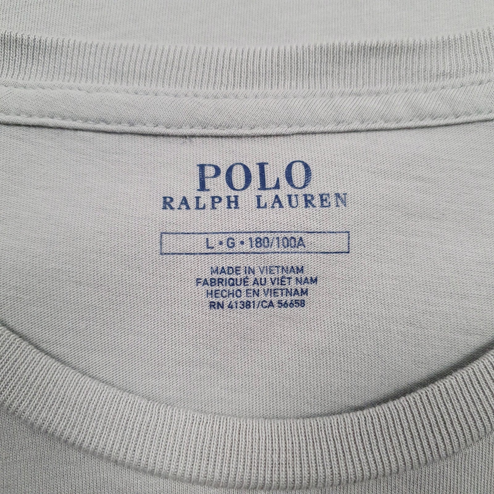 Mens Grey Polo Ralph Lauren   T Shirt