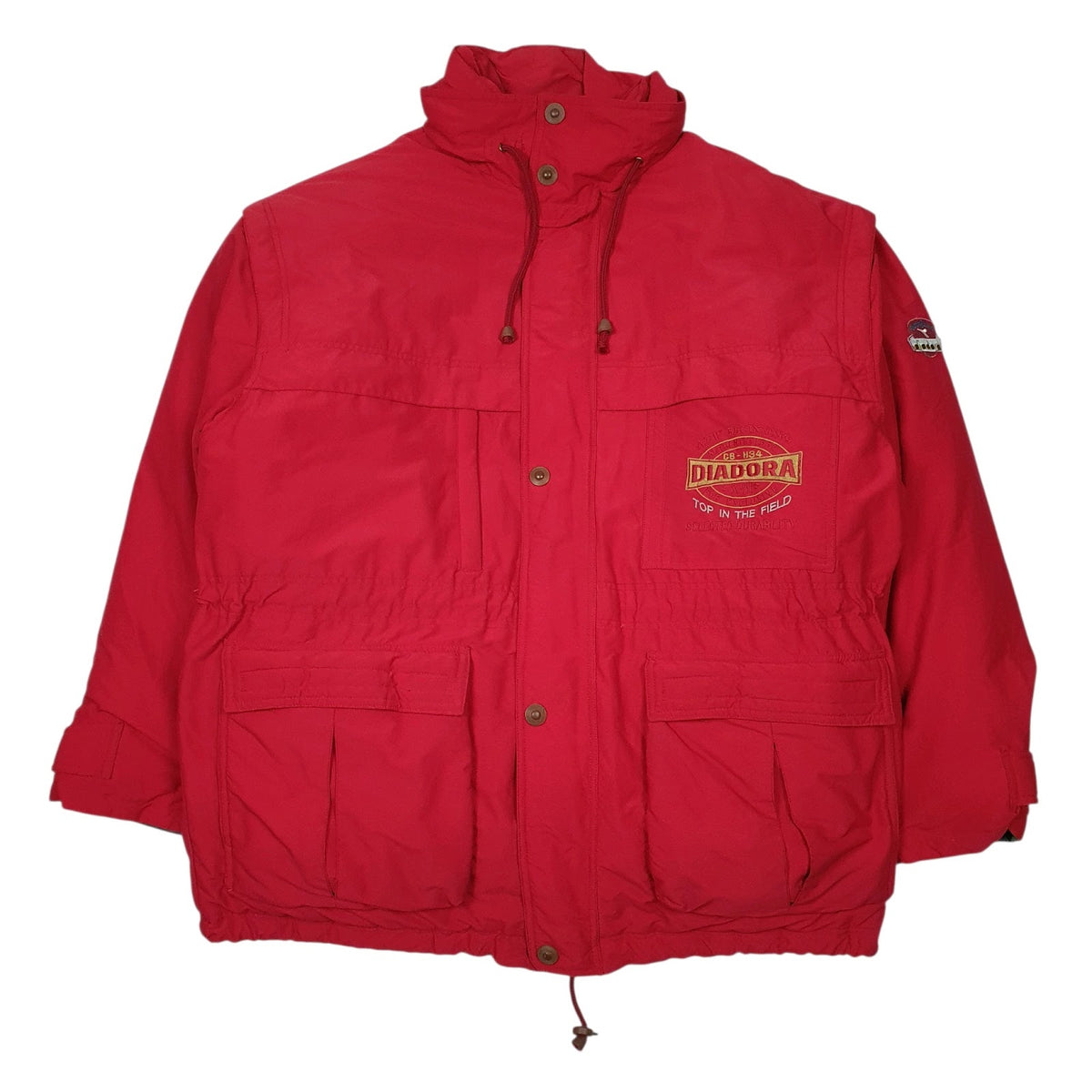Mens Red Diadora   Coat