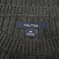 Womens Grey Nautica Caleb Knit Longline Crewneck Jumper