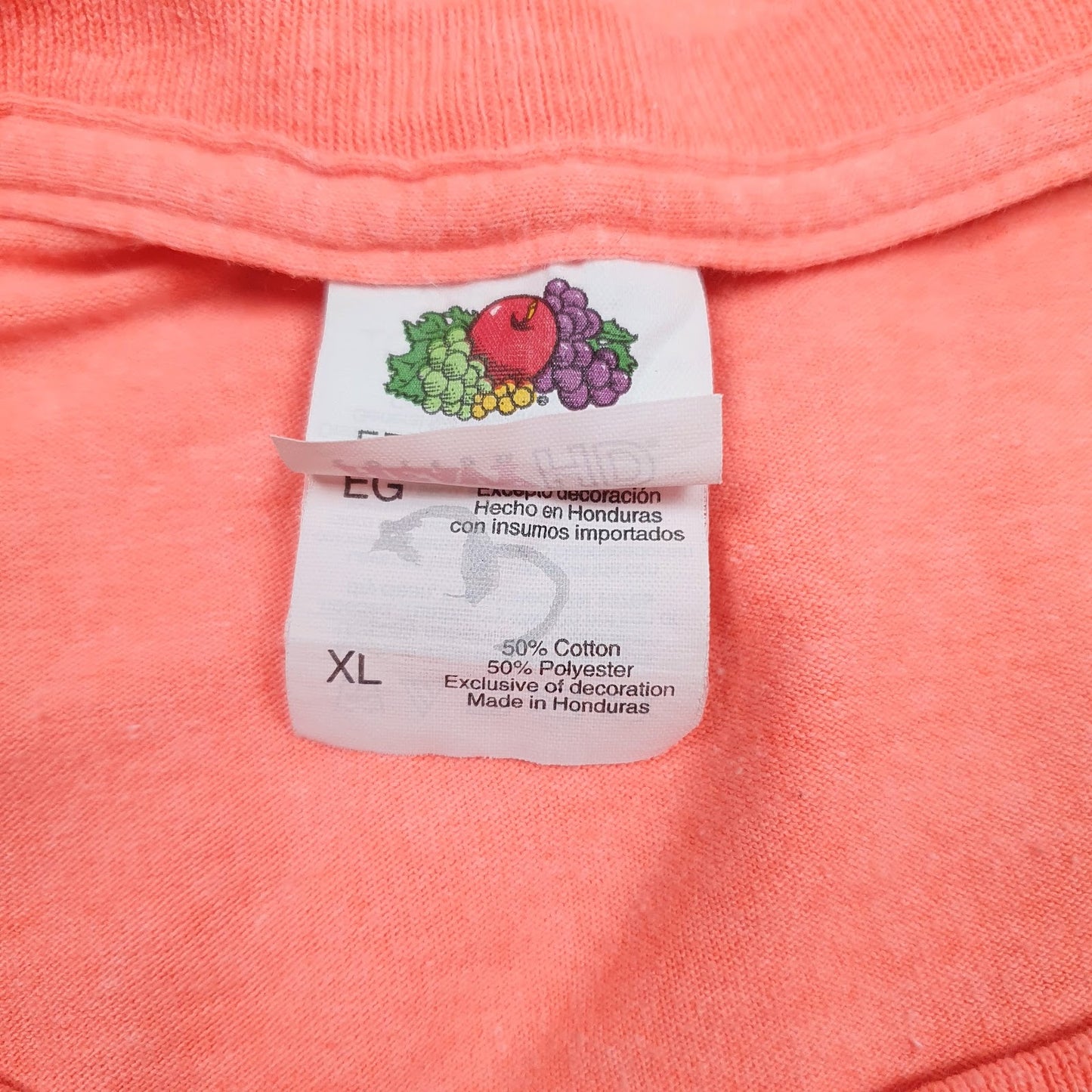 Mens Pink Fruit Of The Loom Wyoming  T Shirt