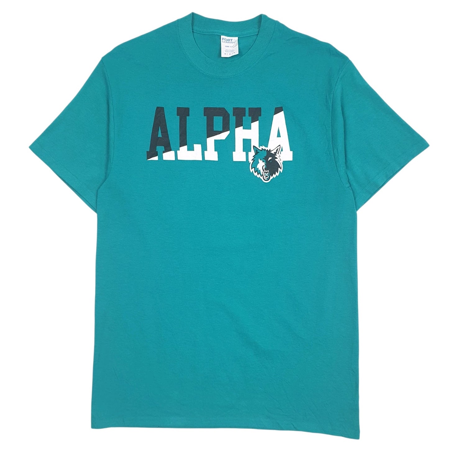 Mens Blue Port & Company Alpha Short Sleeve T Shirt