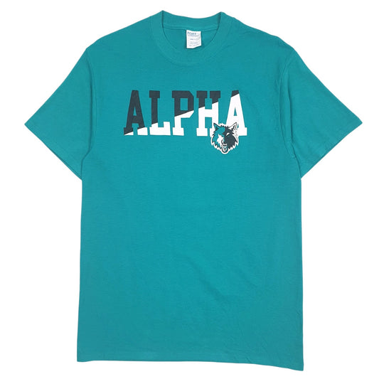 Mens Blue Port & Company Alpha Short Sleeve T Shirt