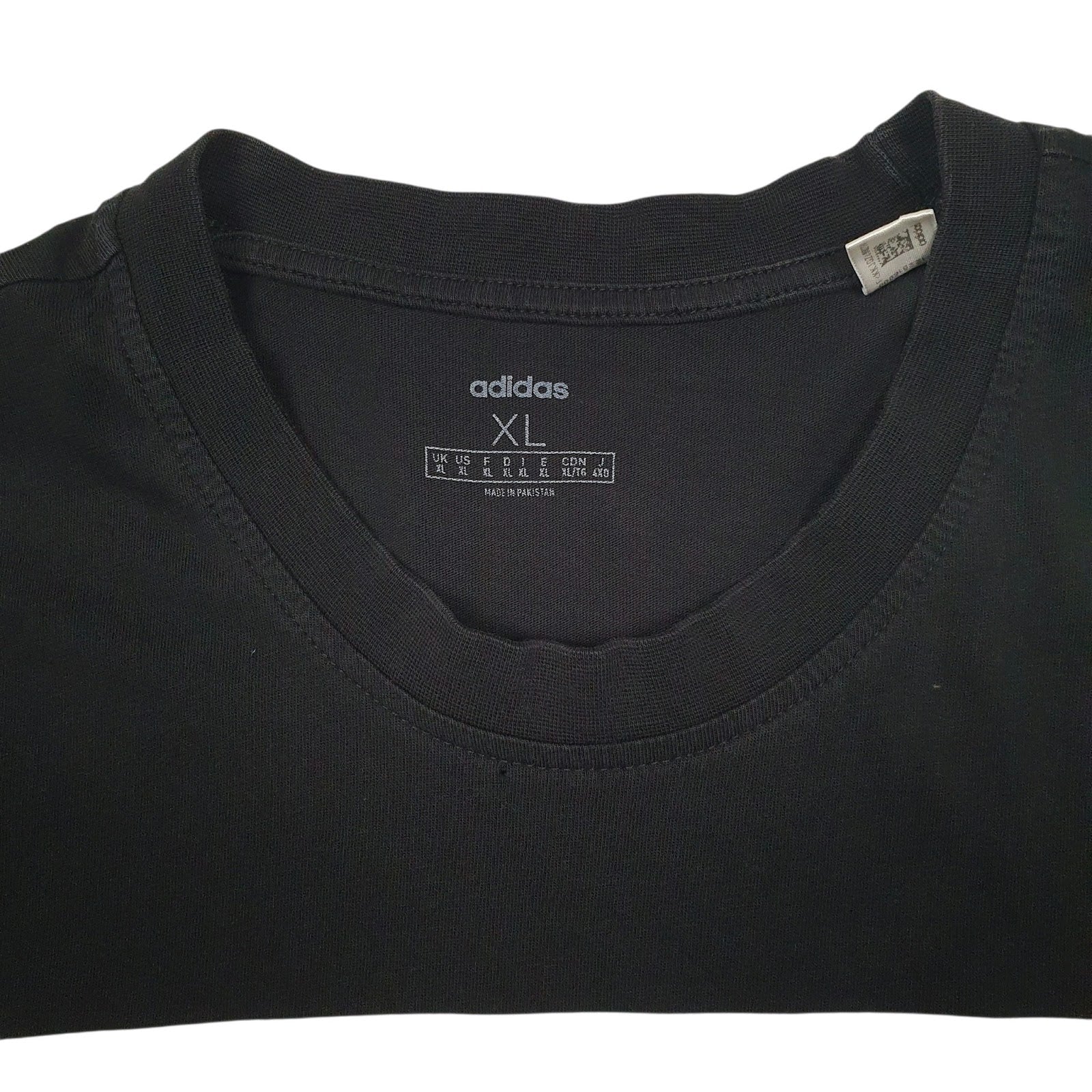 Mens Black Adidas   T Shirt
