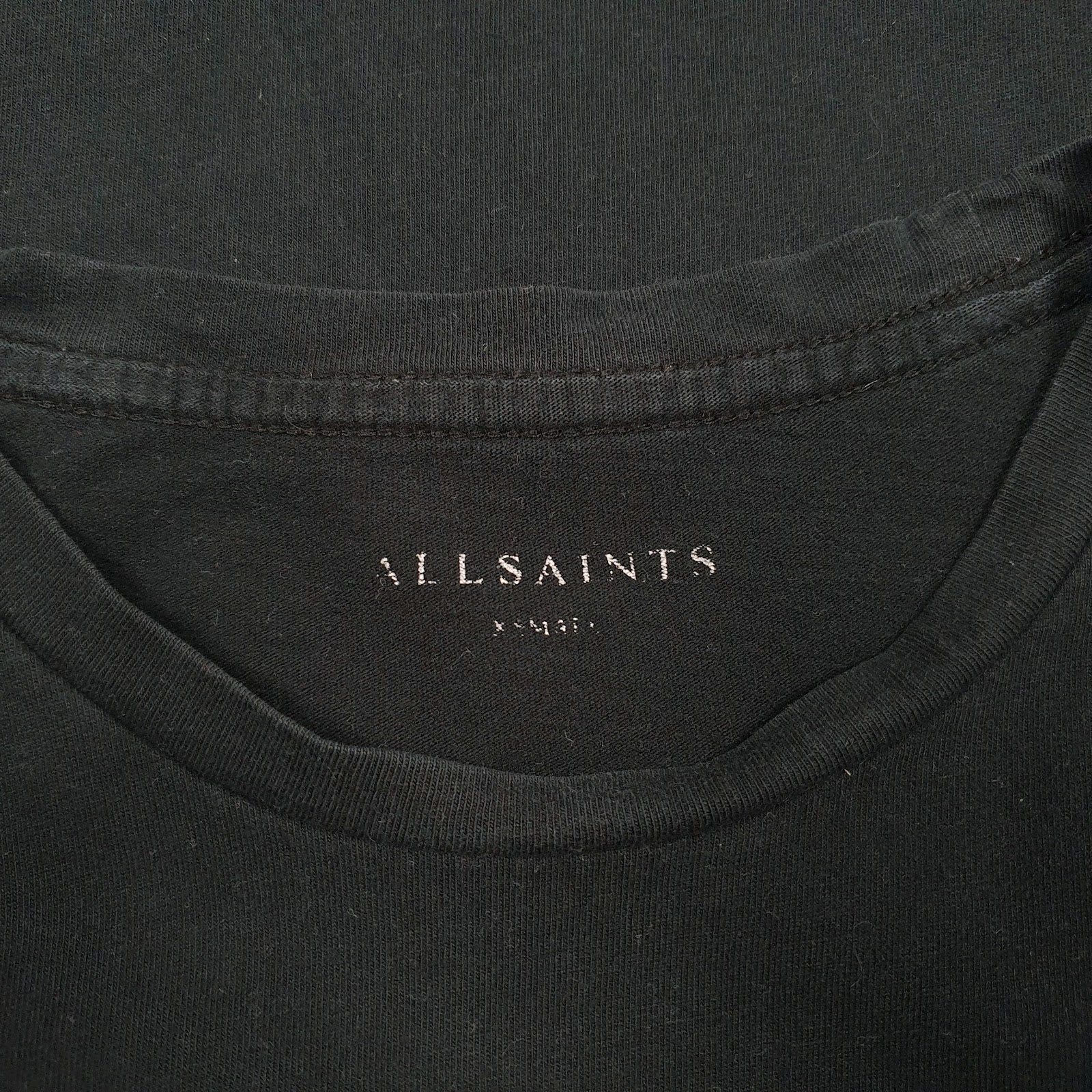 Mens Black All Saints   T Shirt
