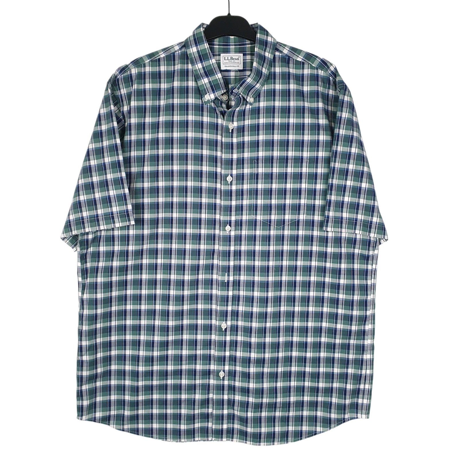 Mens Green Eddie Bauer  Short Sleeve Shirt