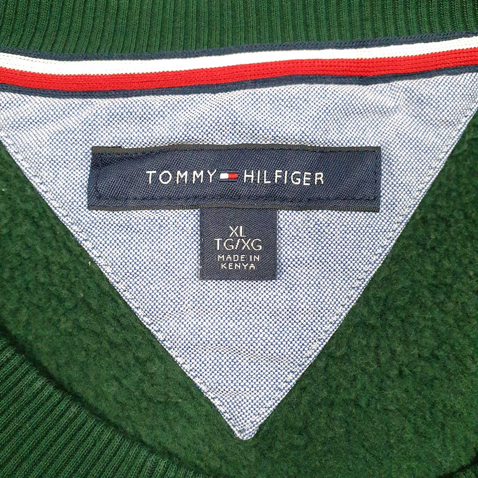 Mens Green Tommy Hilfiger  Crewneck Jumper