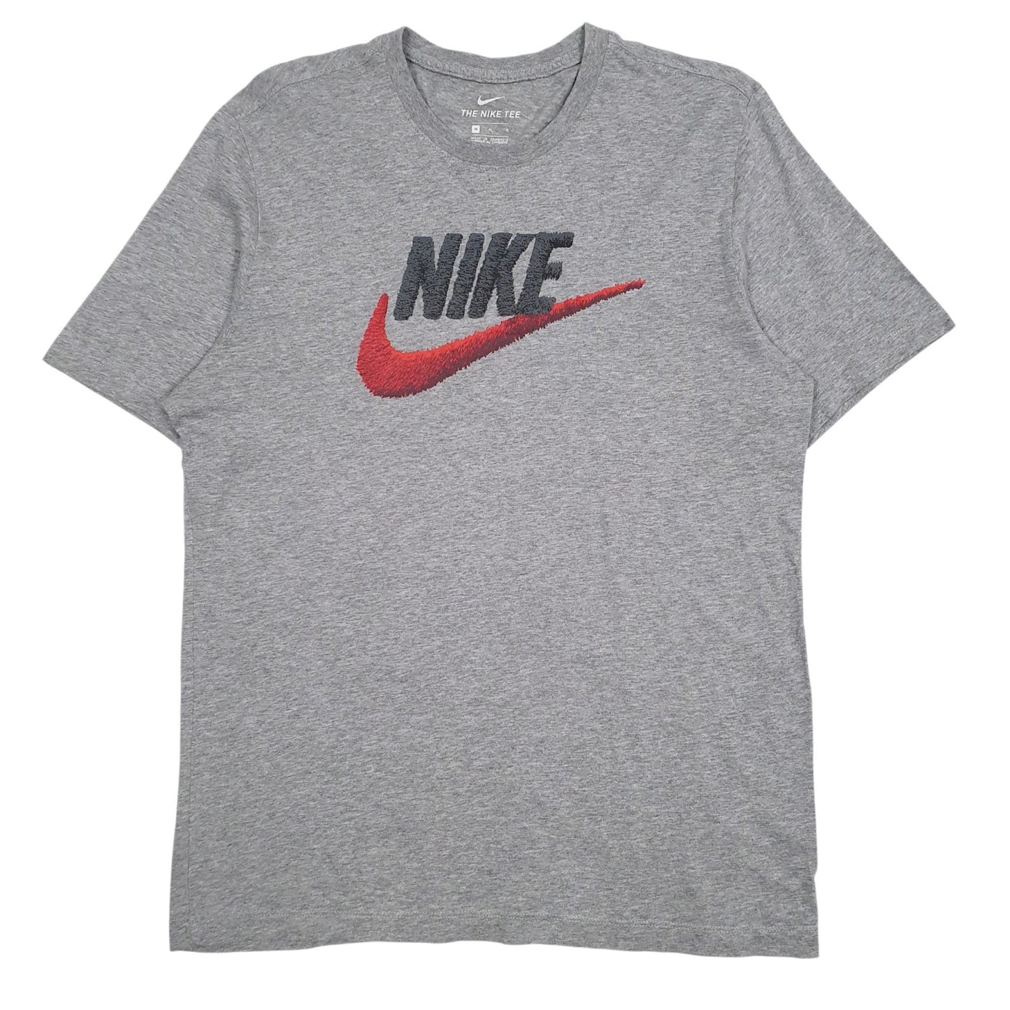 Mens Grey Nike Spellout Short Sleeve T Shirt