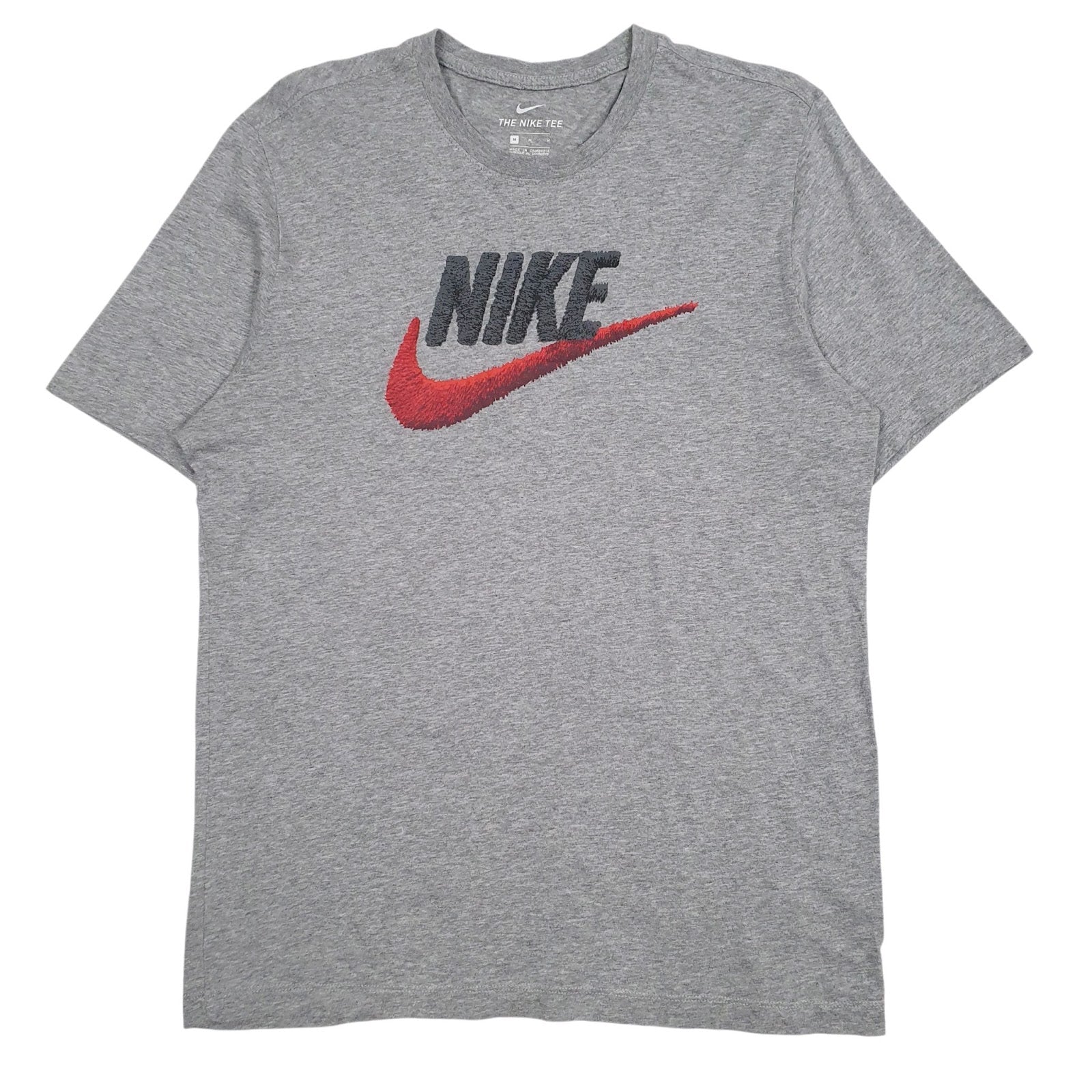 Mens Grey Nike Spellout Short Sleeve T Shirt