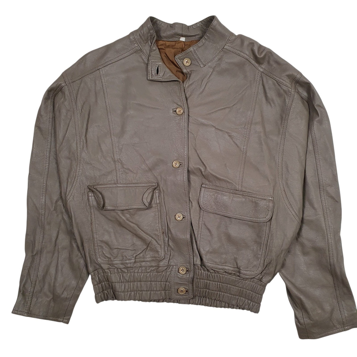 Womens Grey Unbranded Bomber  Coat