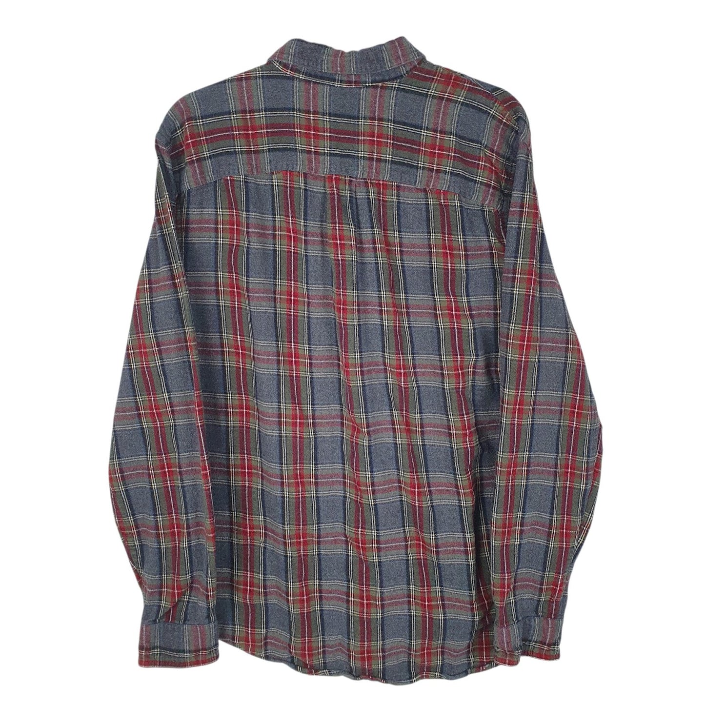 Mens Grey L.L.Bean Flannel  Shirt