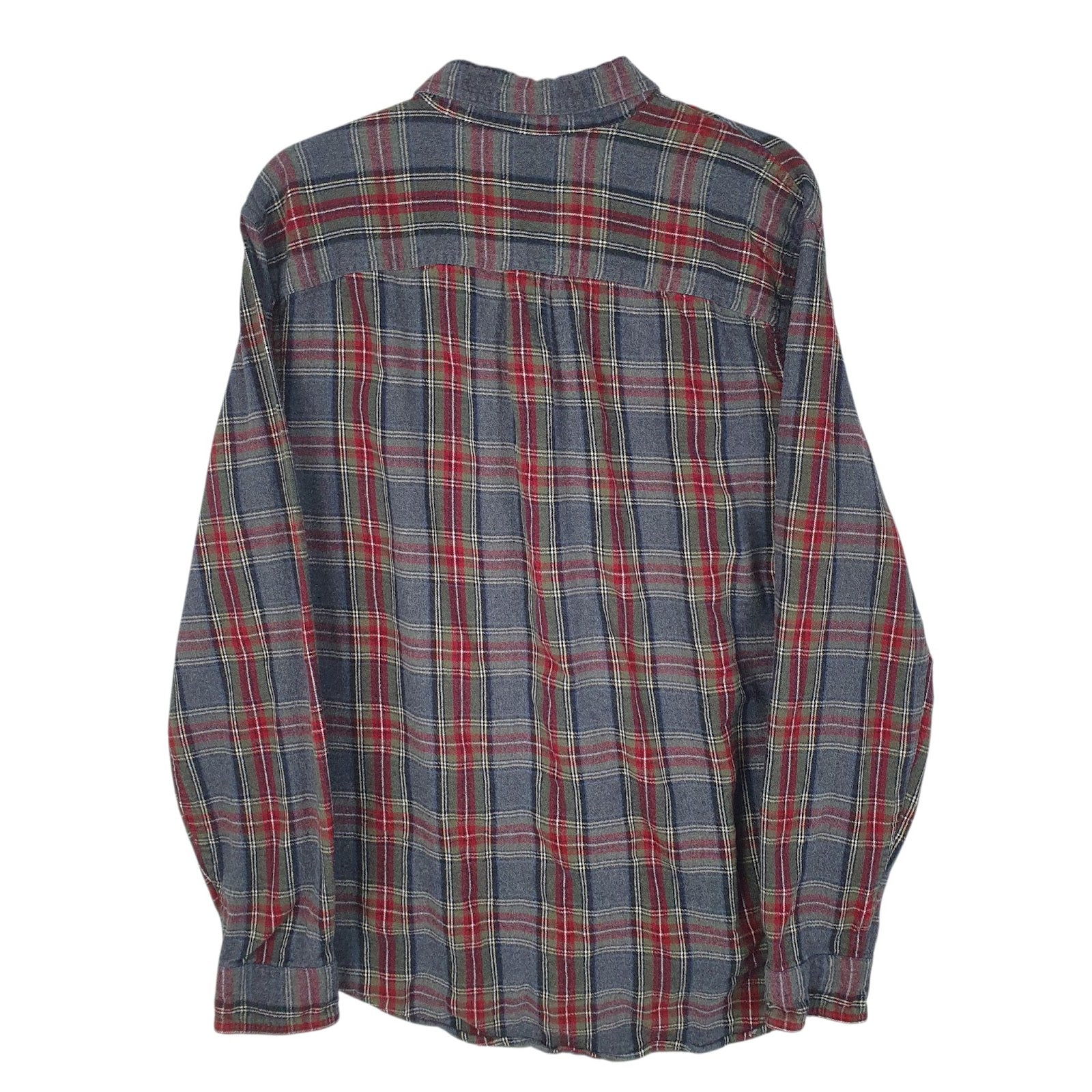 Mens Grey L.L.Bean Flannel  Shirt