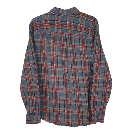 Mens Grey L.L.Bean Flannel  Shirt