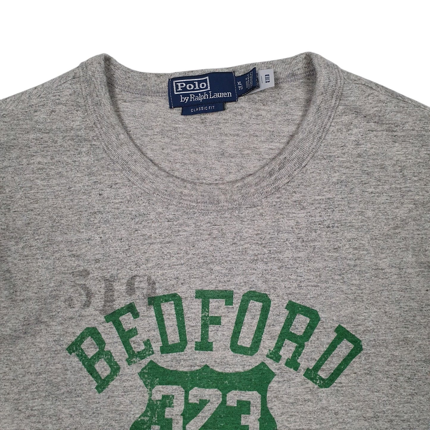 Mens Grey Polo Ralph Lauren Bedford Athletic  T Shirt
